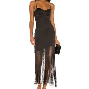 NBD Chris Fringe Midi Dress from Revolve